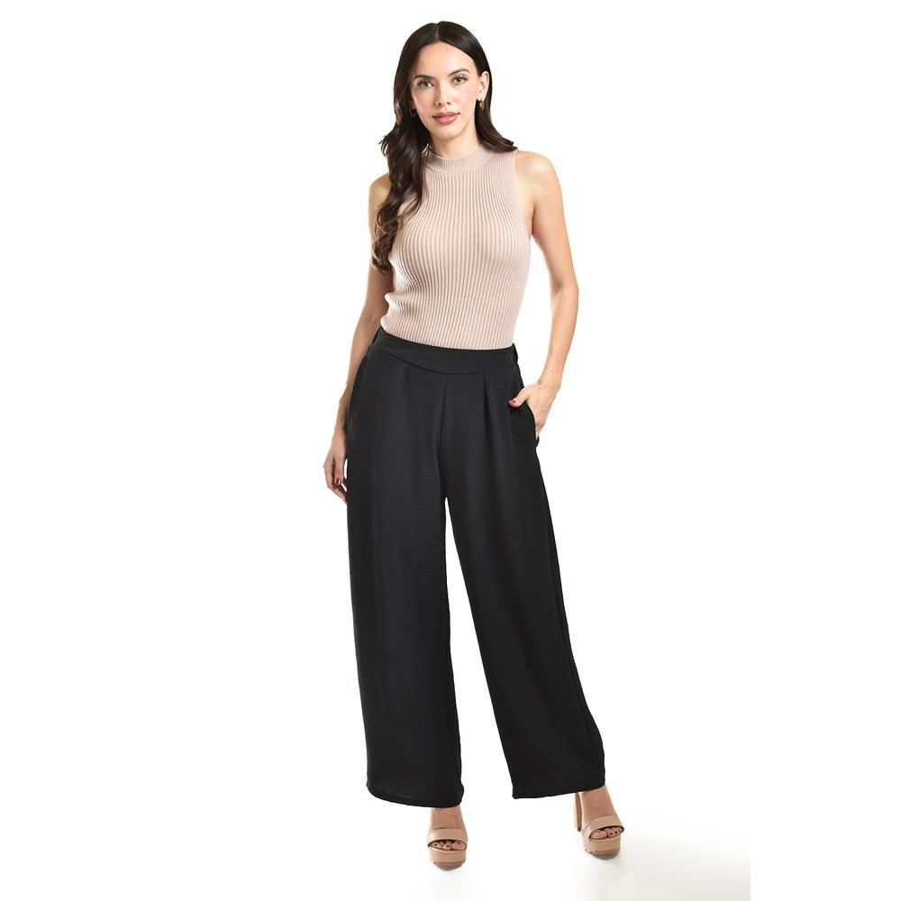 Foto 2 pulgar | Pantalon De Pierna Ancha Roman Fashion / Juvenil, 9202 (negro) Negro