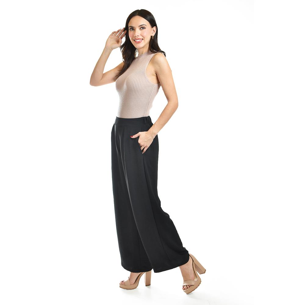 Foto 2 | Pantalon De Pierna Ancha Roman Fashion / Juvenil, 9202 (negro) Negro