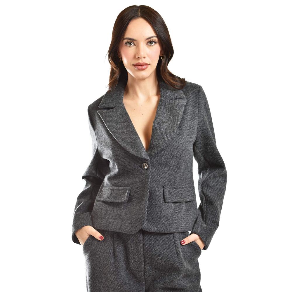 Foto 4 | Set De Pantalon Y Blazer Con Textura Roman Fashion /juvenil, 127 (gris Obscuro) Gris