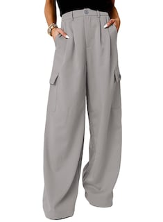 Foto 1 | Pantalones Cargo Dokotoo Lounge 2024 Fall Gris para Mujer- Venta Internacional