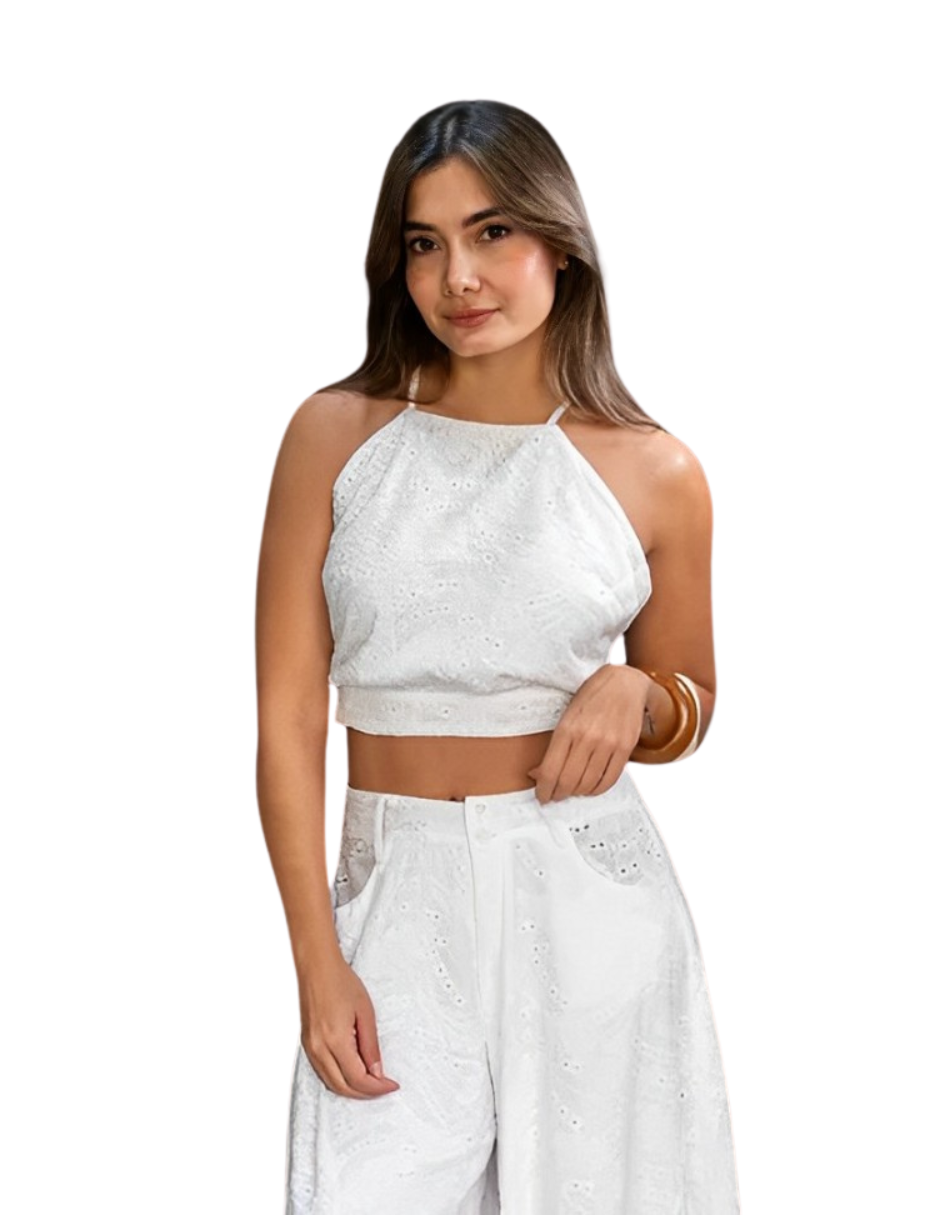 Foto 2 | Pantalón Palazzo Carina J&b Color Blanco Para Mujer