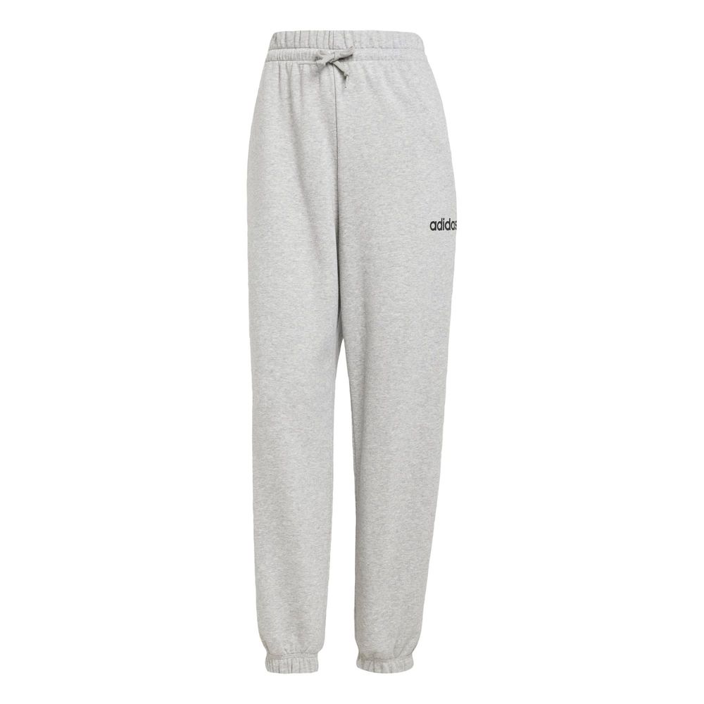 Pants Essentials Linear Felpa Francesa Puños Ajustados Adidas Gris para Mujer
