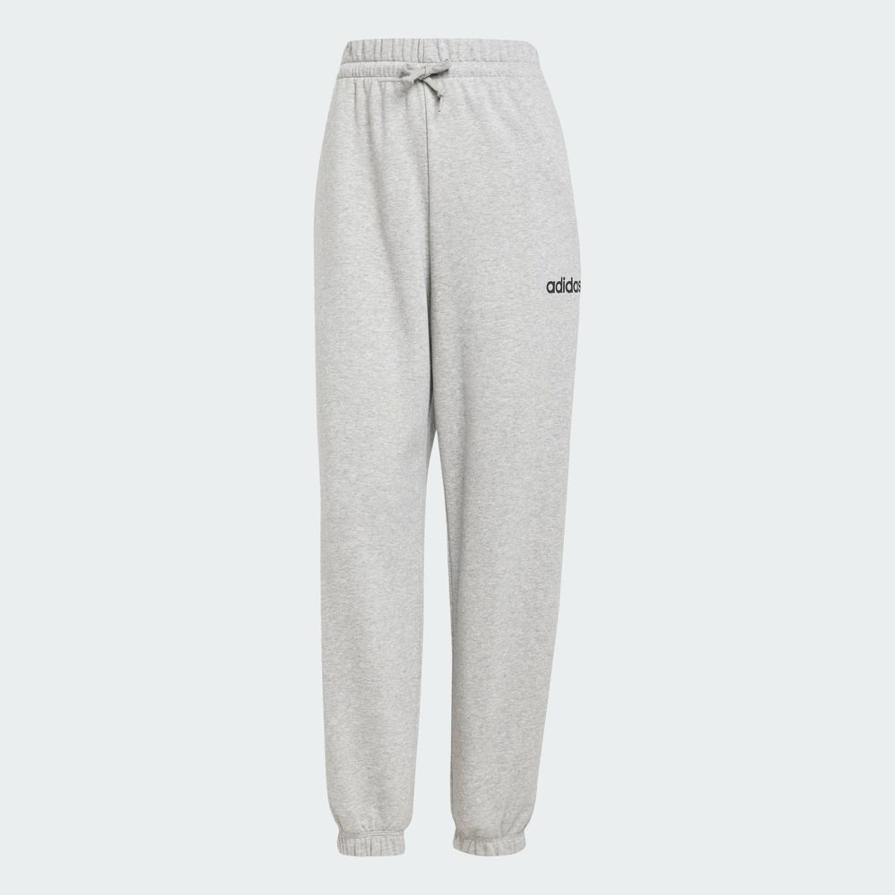 Foto 3 | Pants Essentials Linear Felpa Francesa Puños Ajustados Adidas Gris para Mujer