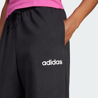 Foto 7 | Pants Essentials Linear Felpa Francesa Puños Ajustados Adidas Negros para Mujer