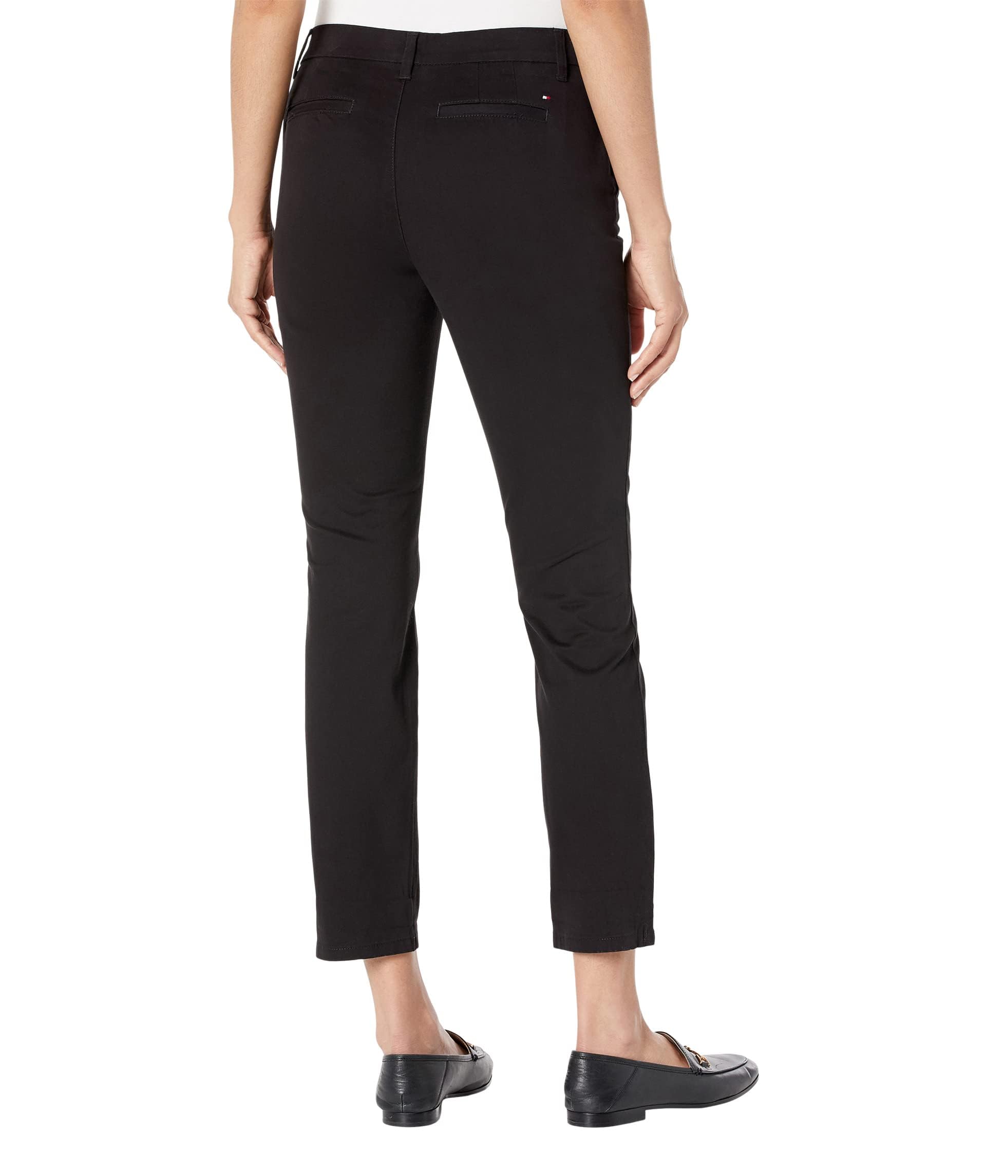 Foto 3 pulgar | Pantalones Tommy Hilfiger Hampton Chino Negros Talla 10 Para Mujer - Venta Internacional.