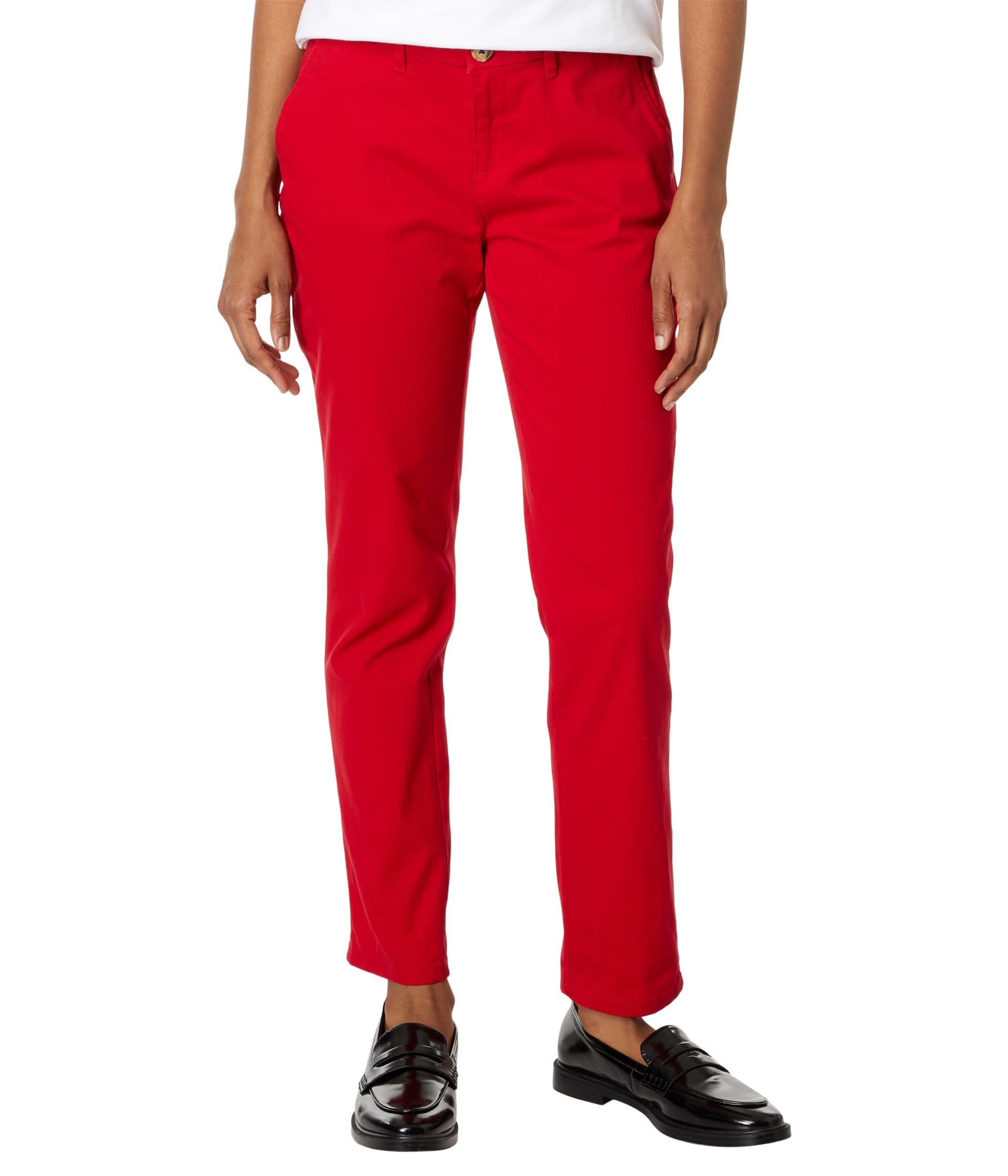 Foto 2 pulgar | Pantalones Tommy Hilfiger Hampton Chino Escarlata De Pierna Recta - Venta Internacional.