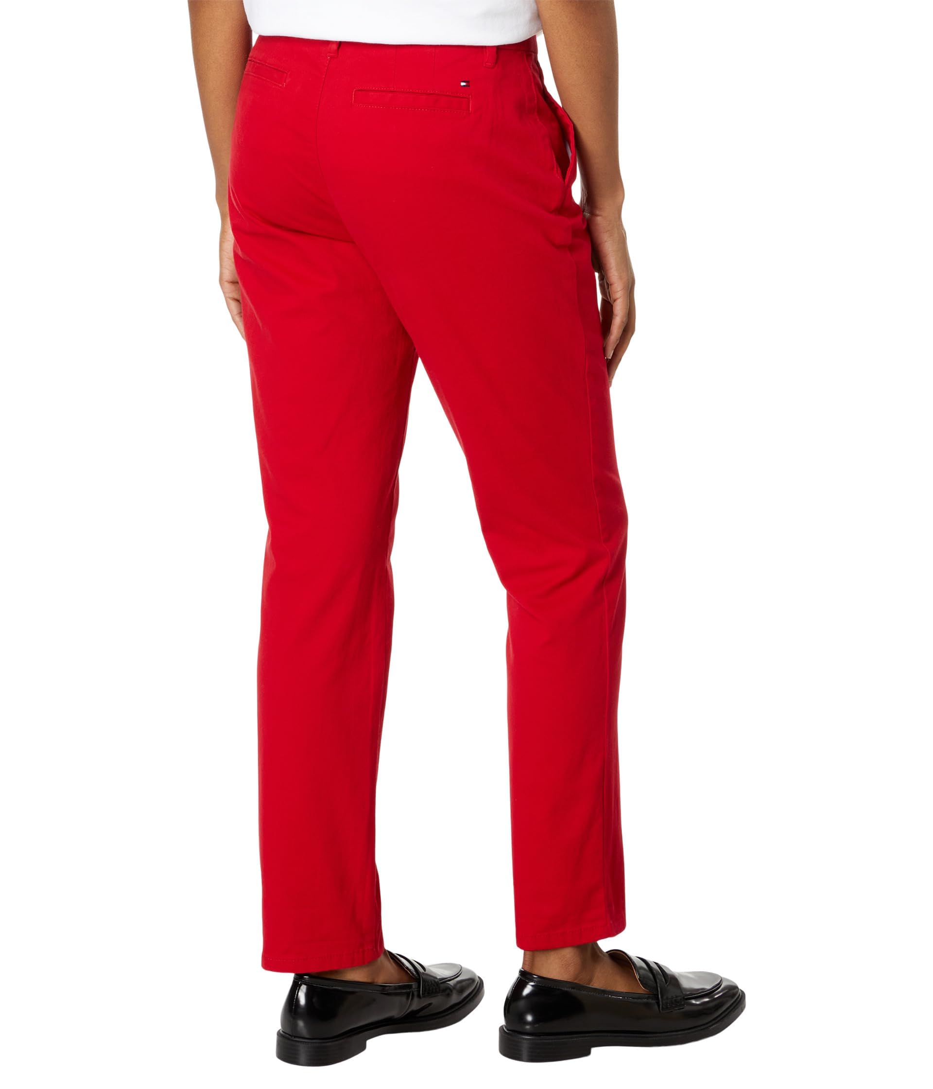 Foto 3 pulgar | Pantalones Tommy Hilfiger Hampton Chino Escarlata De Pierna Recta - Venta Internacional.