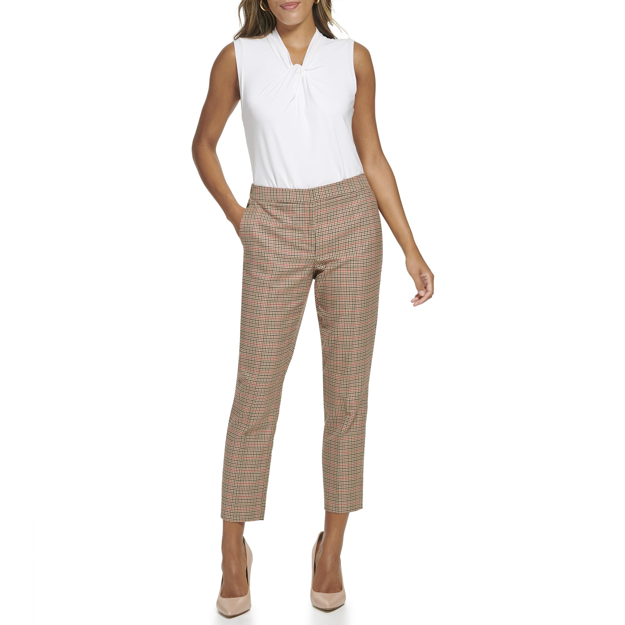 Foto 2 pulgar | Pantalón Tommy Hilfiger Suits Chili Pepper Multi para Mujer - Venta Internacional