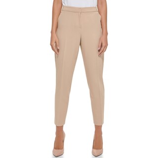 Foto 1 | Pantalones Tommy Hilfiger Sloane, Cintura Elástica En La Espalda Y Tobillo, Color Arena - Venta Internacional.