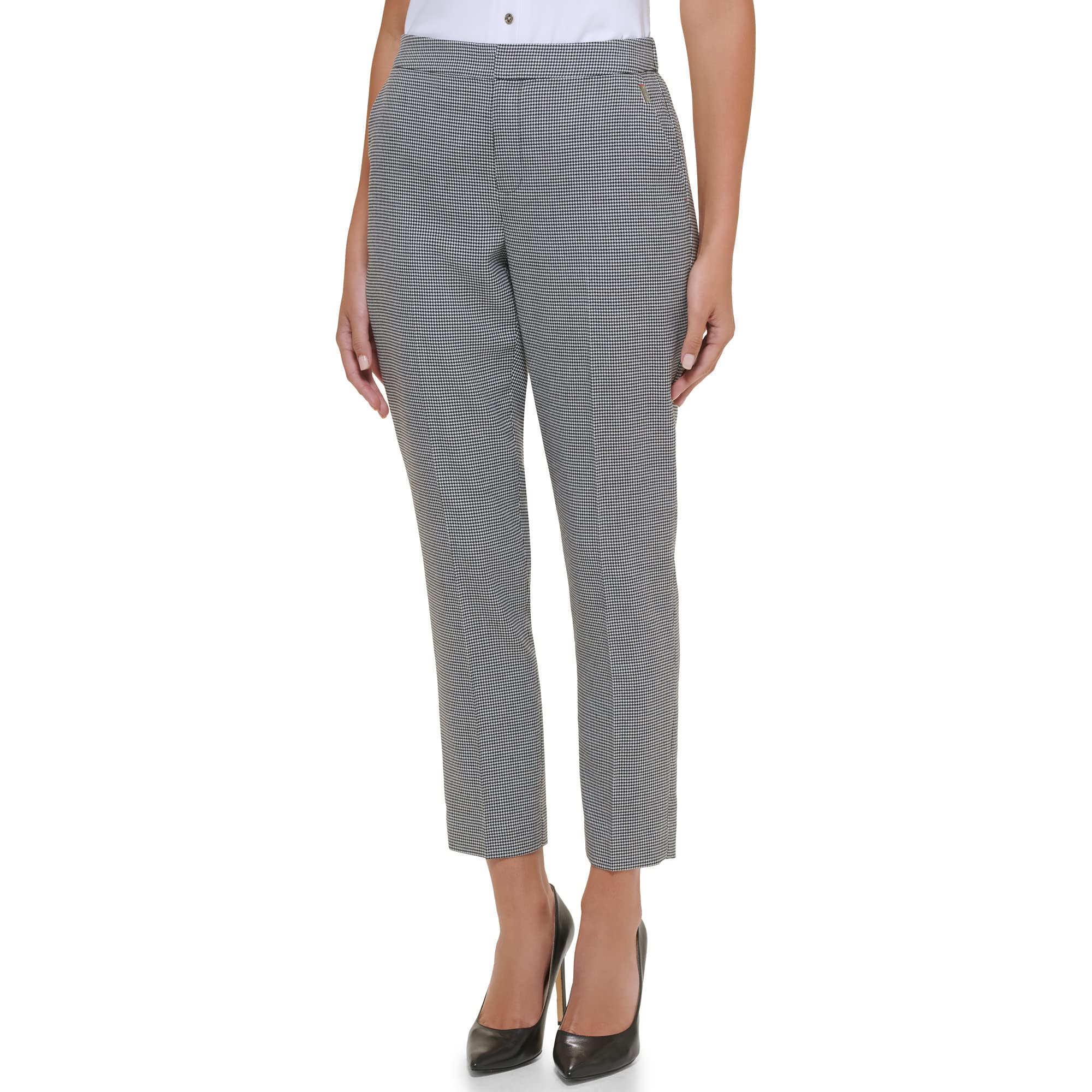 Foto 2 pulgar | Pantalones Tommy Hilfiger Sloane Para Mujer Negro/marfil Talla 4 - Venta Internacional.
