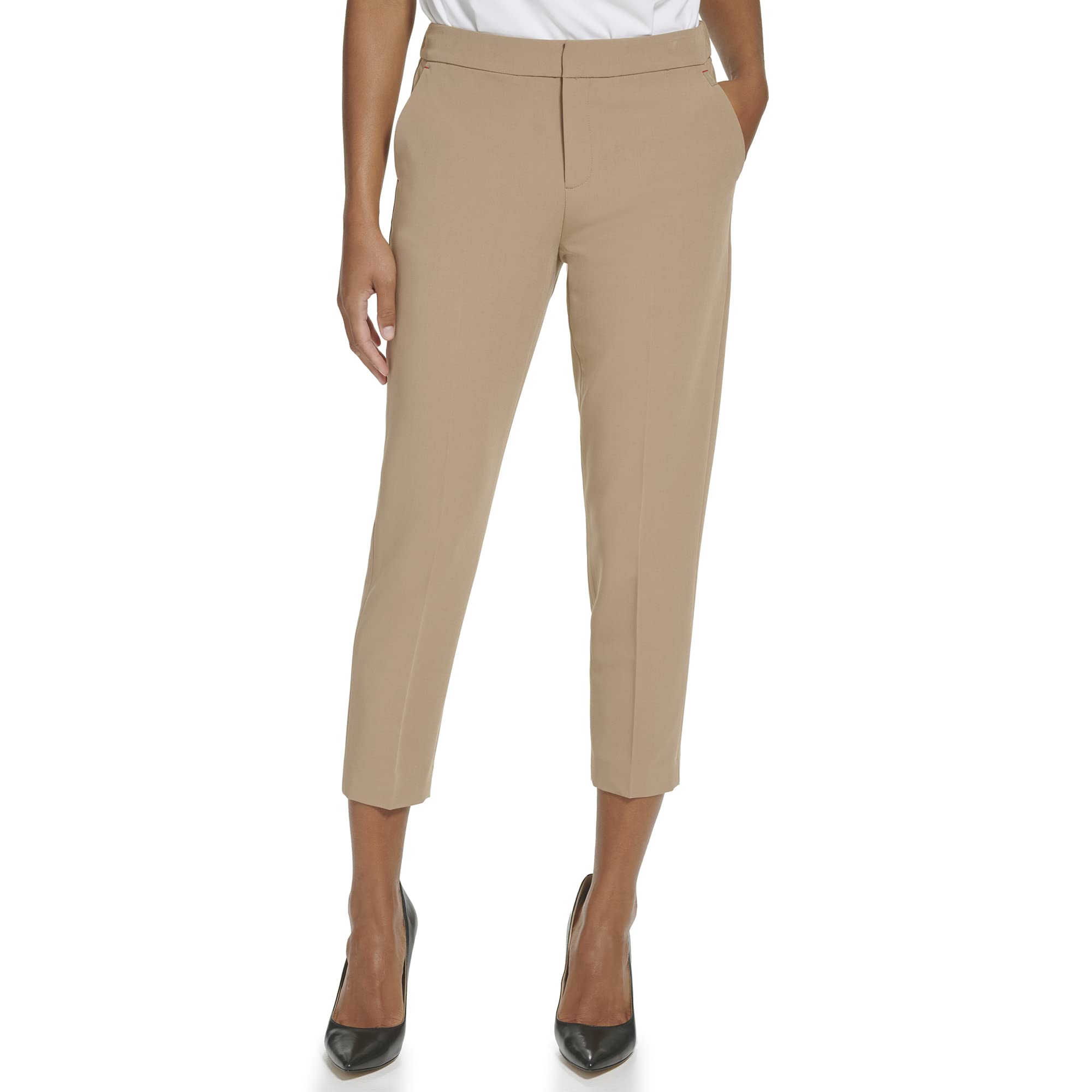 Foto 2 pulgar | Pantalones Tommy Hilfiger Sloane De Cintura Elástica De Cintura Media Para Mujer - Venta Internacional.