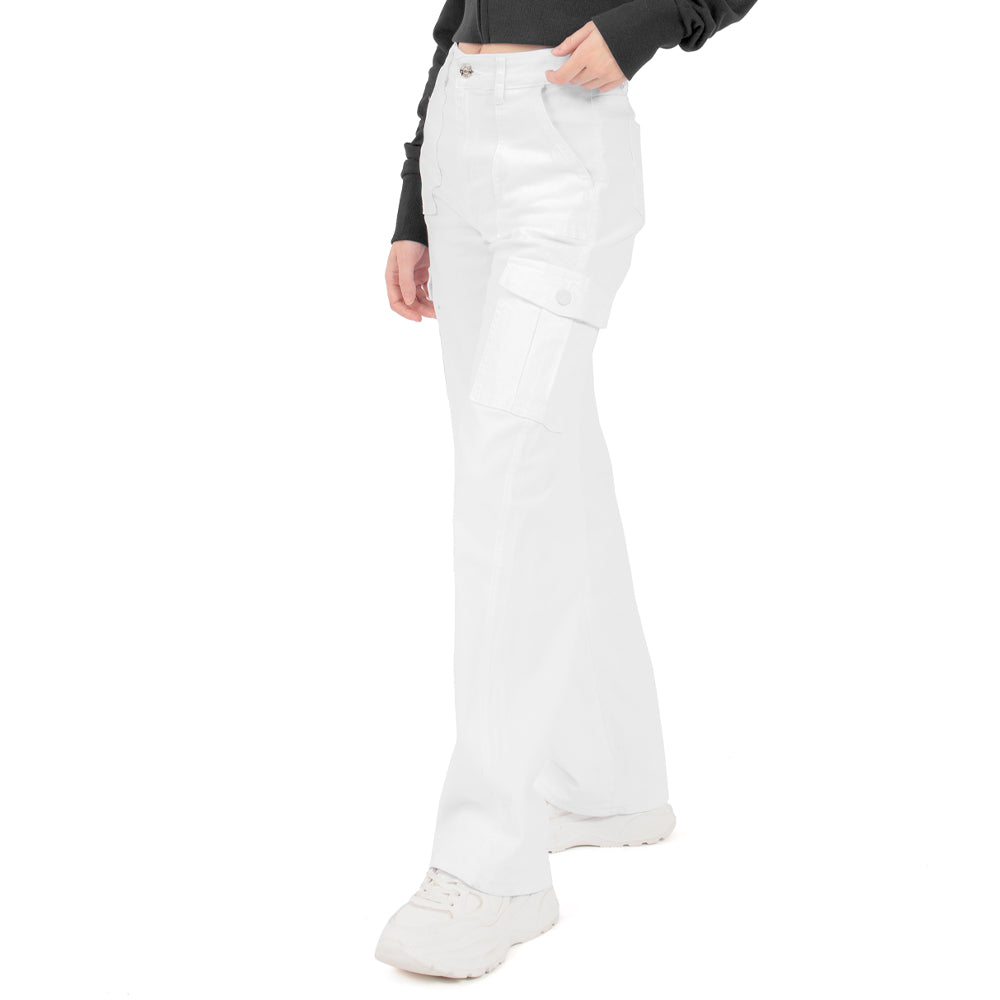 Foto 2 | Pantalón Lady Twill High Waist Para Mujer Quarry Color Blanco