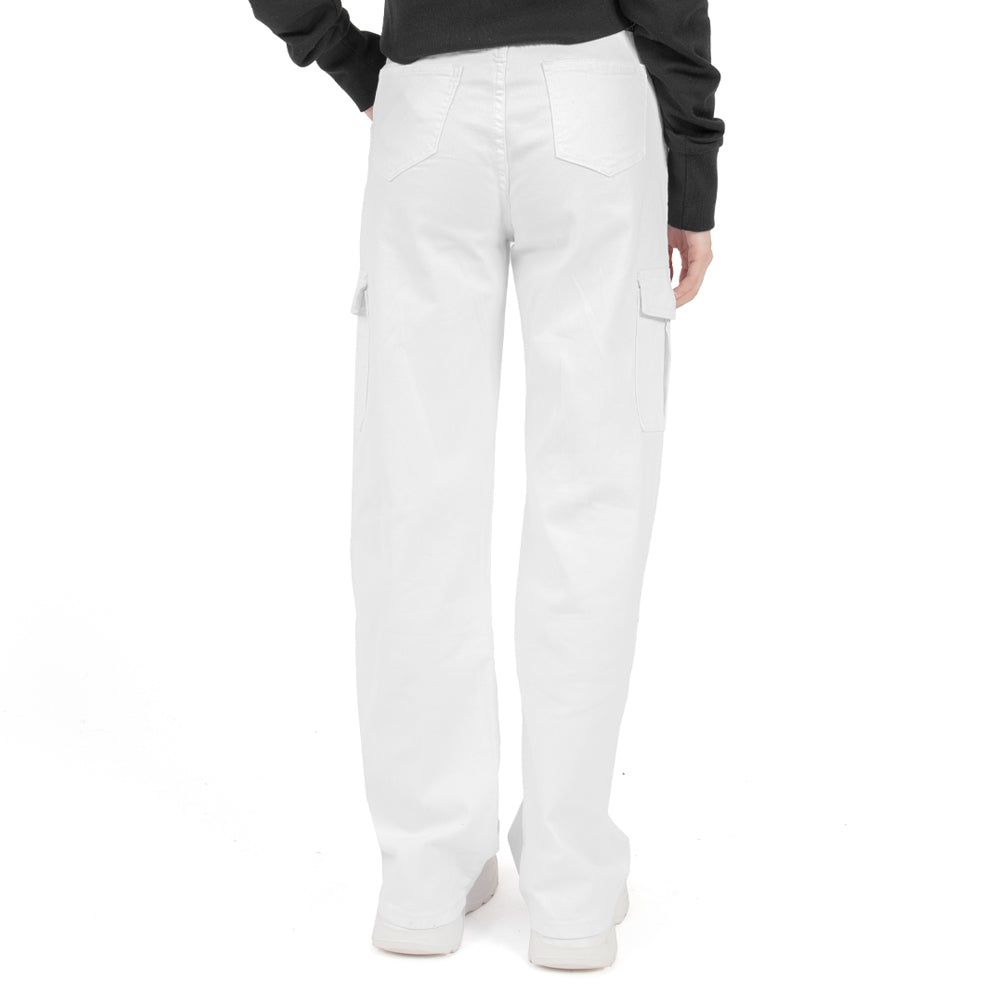 Foto 3 | Pantalón Lady Twill High Waist Para Mujer Quarry Color Blanco