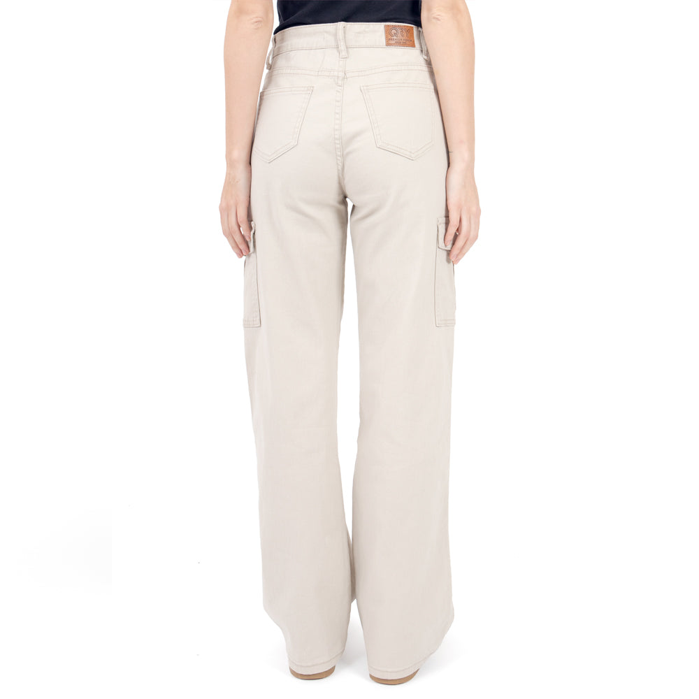 Foto 4 pulgar | Pantalón Lady Twill High Waist Para Mujer Quarry Color Beige