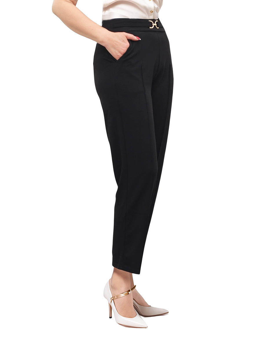 Foto 4 pulgar | Pantalón Campana Brillantes Beddel P92205 Negro L/xl