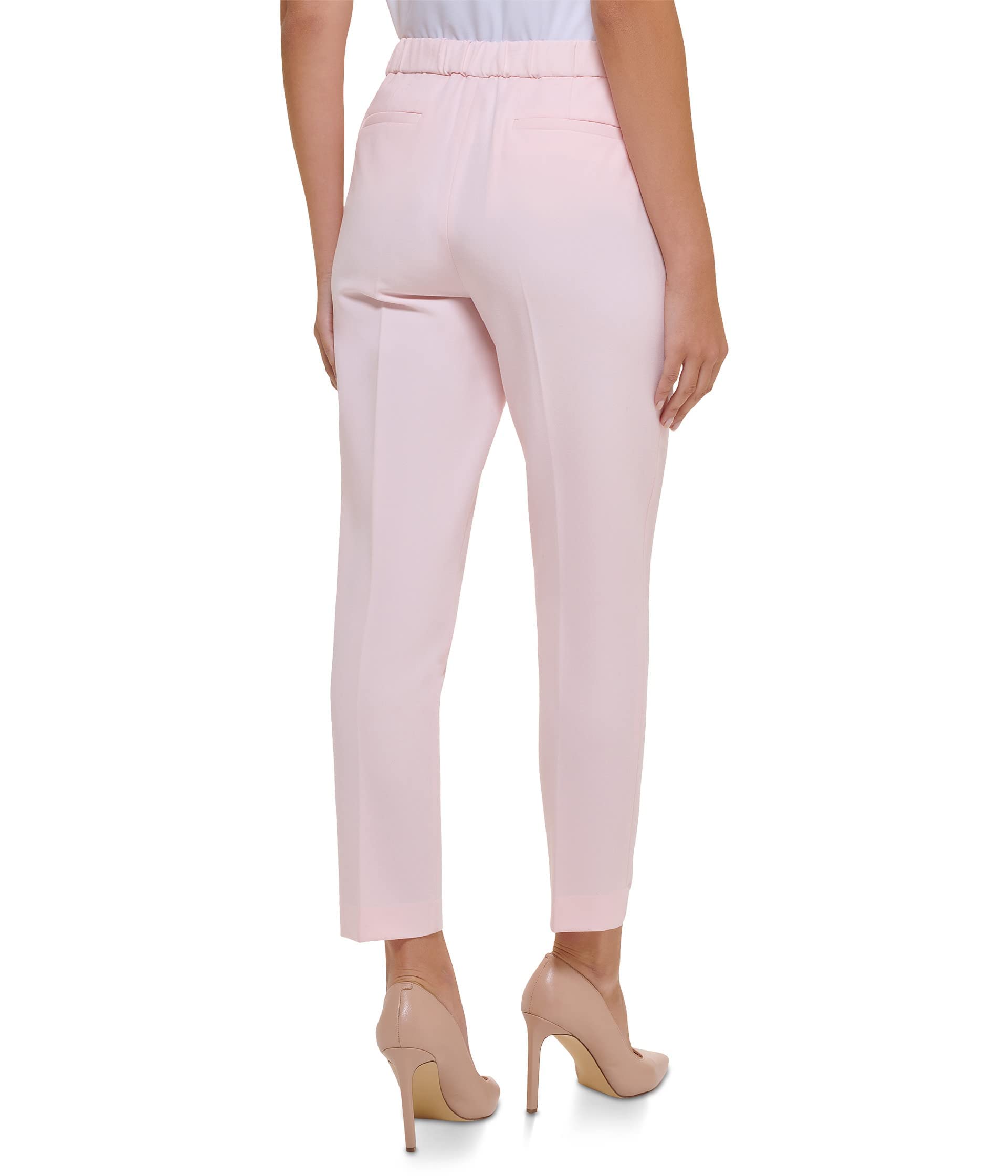 Foto 3 pulgar | Pantalones Tommy Hilfiger Sloane Con Cintura Elástica Y Tobillo, Color Rosa - Venta Internacional.