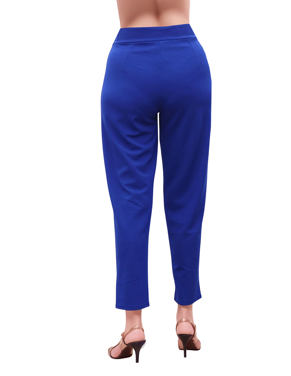 Foto 3 pulgar | Pantalón Recto Bolsas Hebilla Beddel P93102 Azul L/xl