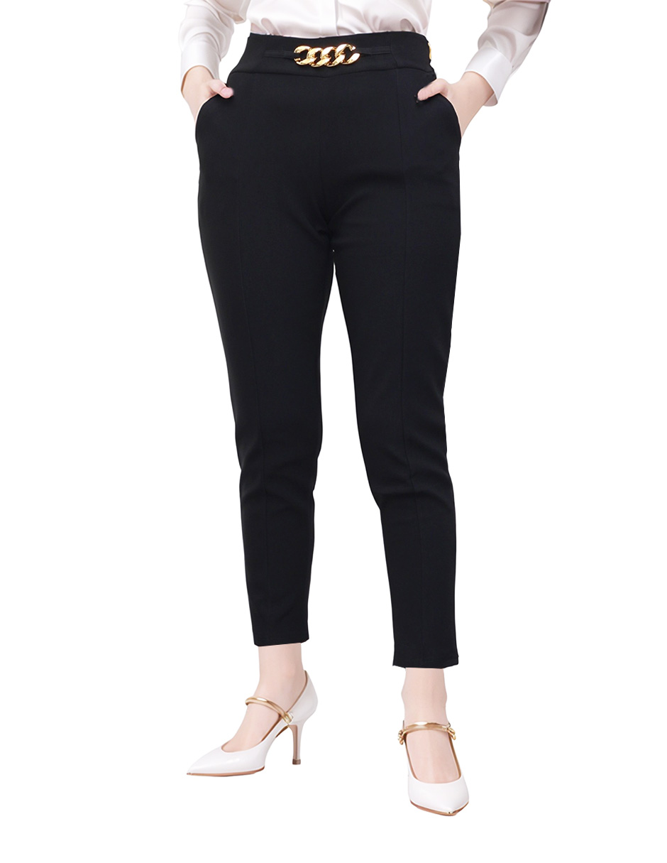 Foto 1 | Pantalón Recto Entubado Cadena Beddel P92202 Negro S/m