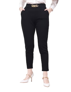 Foto 1 | Pantalón Recto Entubado Cadena Beddel P92202 Negro S/m
