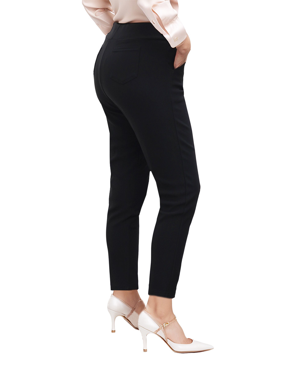 Foto 4 pulgar | Pantalón Recto Entubado Cadena Beddel P92202 Negro S/m