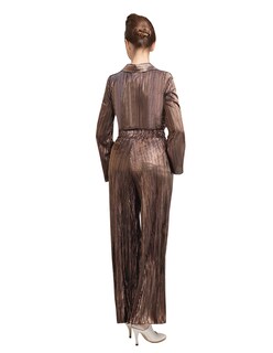 Foto 3 | Conjunto de Blusa Y Pantalón Recto Kosauki Moda Rouss Cobre