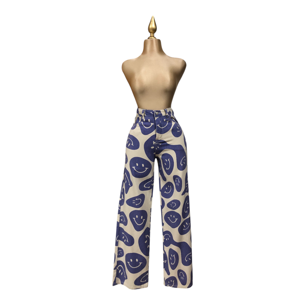 Foto 2 | Pantalón Estampado Caritas Azul Erivel