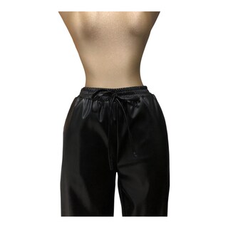 Foto 3 | Pantalón Color Negro Efecto Piel Erivel