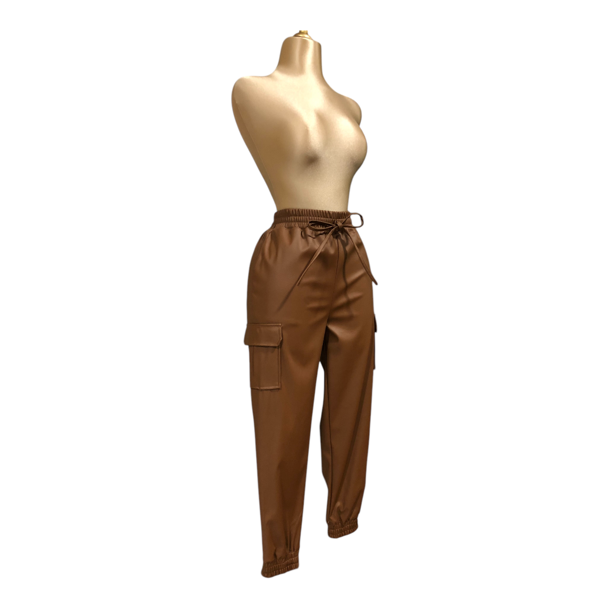 Foto 3 pulgar | Pantalón Para Dama Efecto Piel Erivel