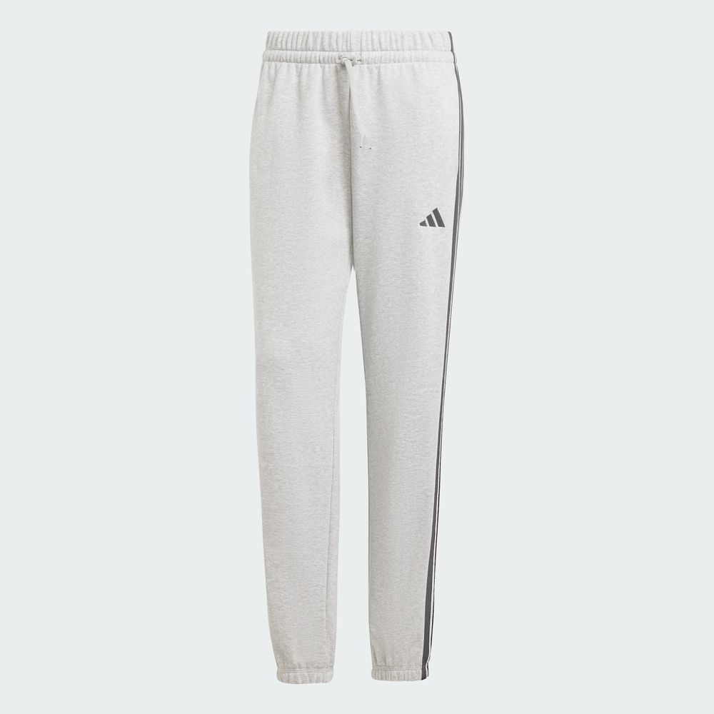 Foto 3 | Pants Essentials French Terry Cuffed 3 Franjas Adidas Gris Mujer