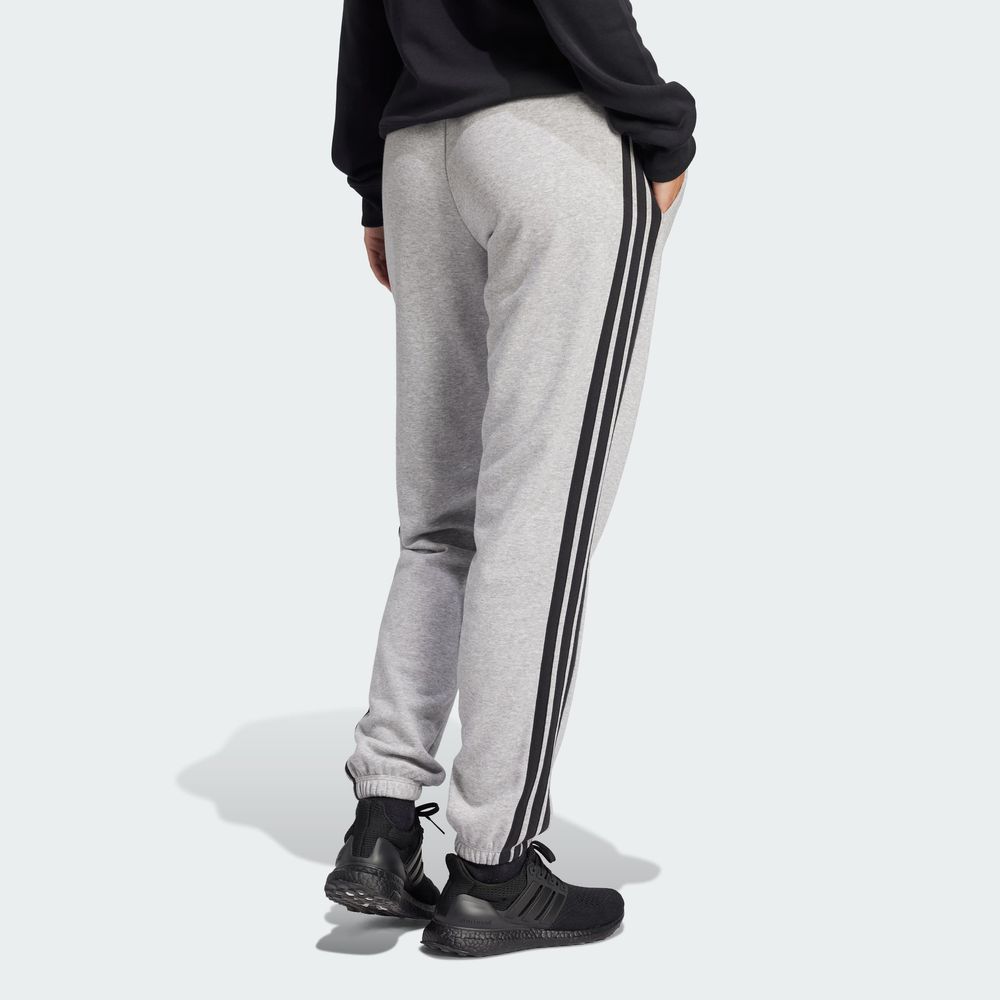 Foto 5 pulgar | Pants Essentials French Terry Cuffed 3 Franjas Adidas Gris Mujer