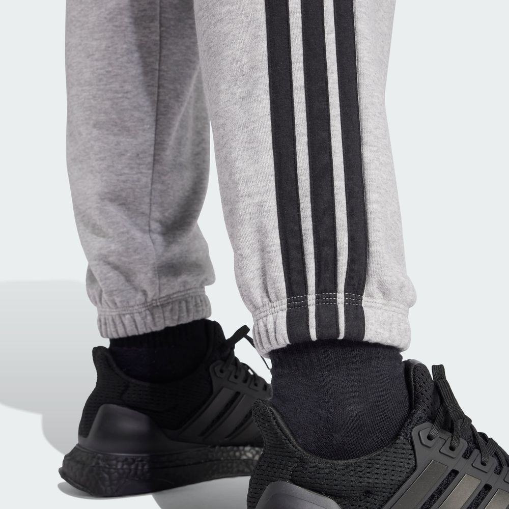 Foto 7 | Pants Essentials French Terry Cuffed 3 Franjas Adidas Gris Mujer