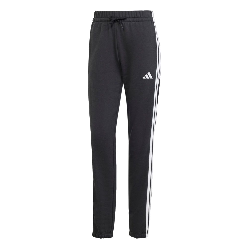 Foto 2 pulgar | Pants Essentials French Terry Cuffed 3 Franjas Adidas Negro Mujer