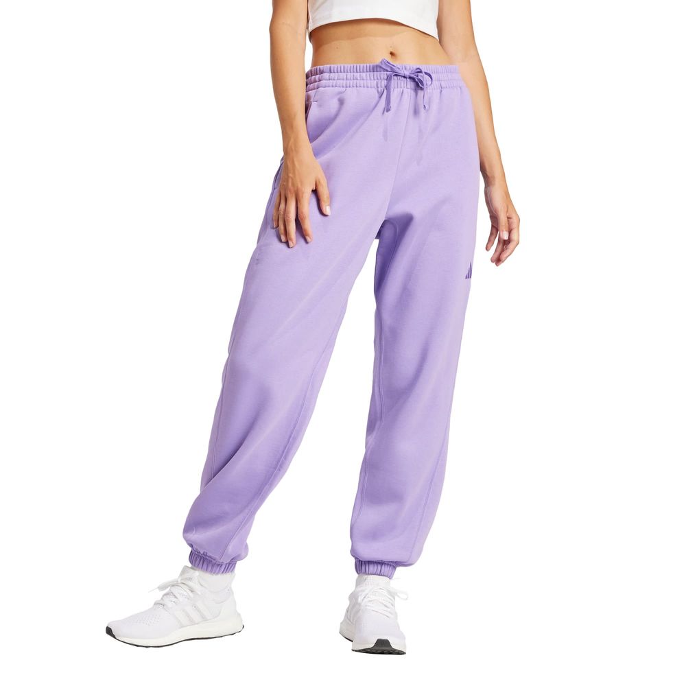 Foto 2 | Pants Essentials French Terry Cuffed 3 Franjas Adidas Negro Mujer
