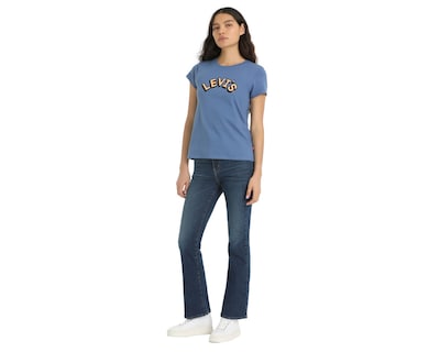 Foto 4 | Jeans Bootcut Levi’s Azul High-rise 725 para Mujer
