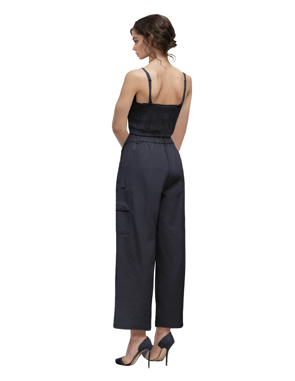 Foto 4 pulgar | Conjunto Blusa Y Pantalón Recto Tipo Cargo Color Negro