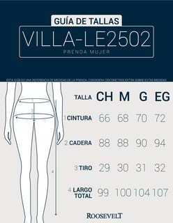 Foto 6 | Pantalón Roosevelt Villa-le2502 Militar para Mujer