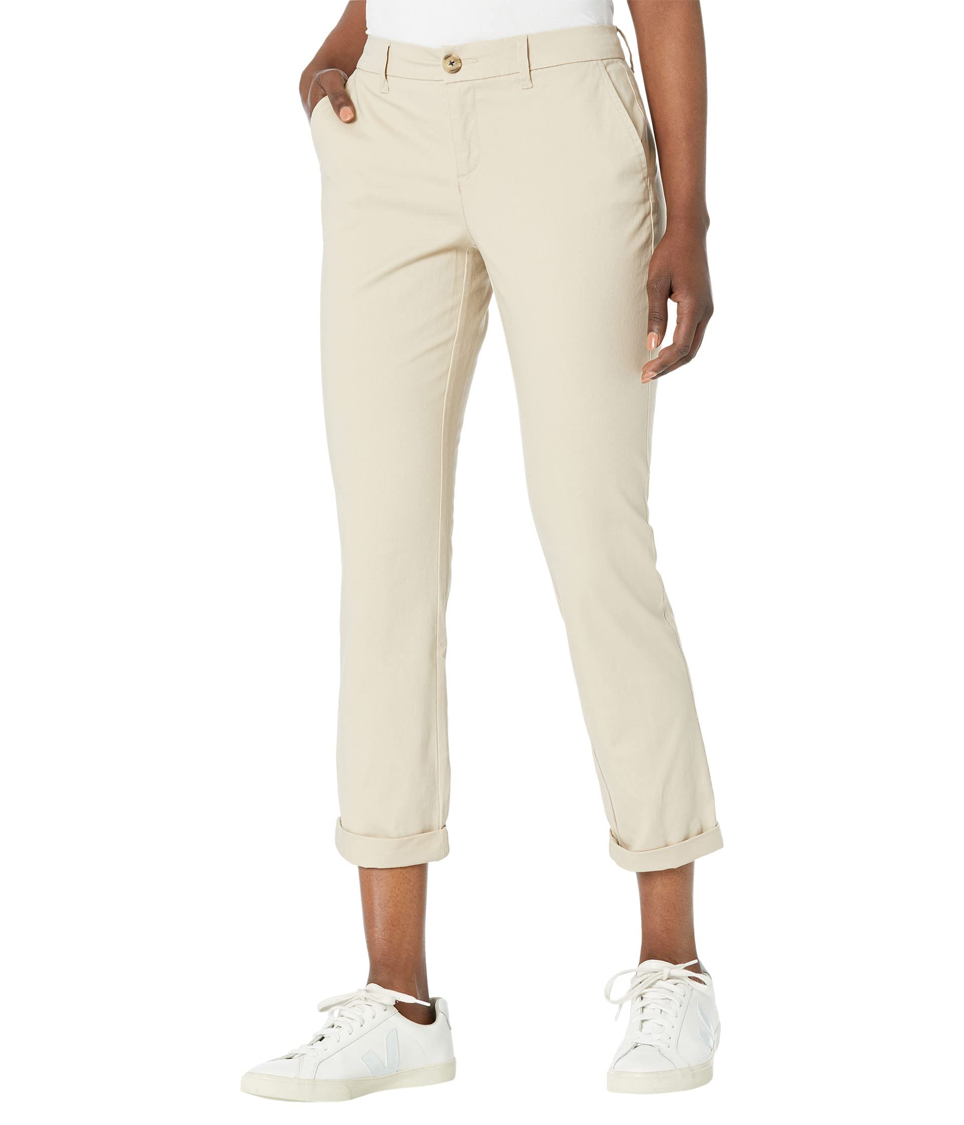 Foto 2 pulgar | Pantalones Tommy Hilfiger Hampton Chino Khaki Para Niños De 8 Años - Venta Internacional.