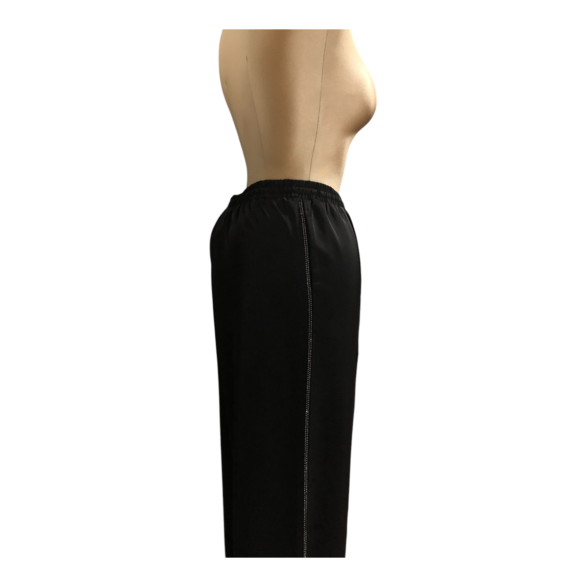 Foto 4 pulgar | Pantalón Resorte Cintura Negro Erivel