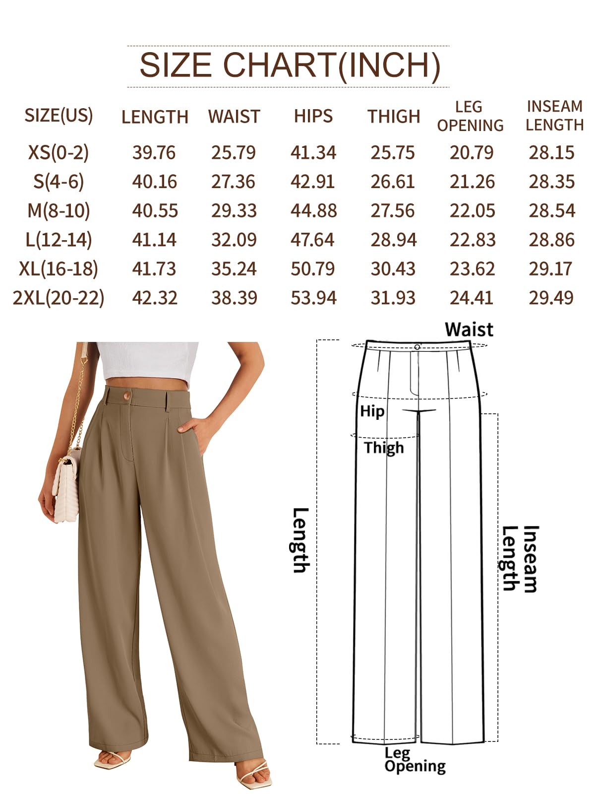 Foto 7 pulgar | Pantalones Lilusory Vestido Ancho De Pernera Ancha Para Mujer, Color Azul Marino, Estilo Palazzo - Venta Internacional.