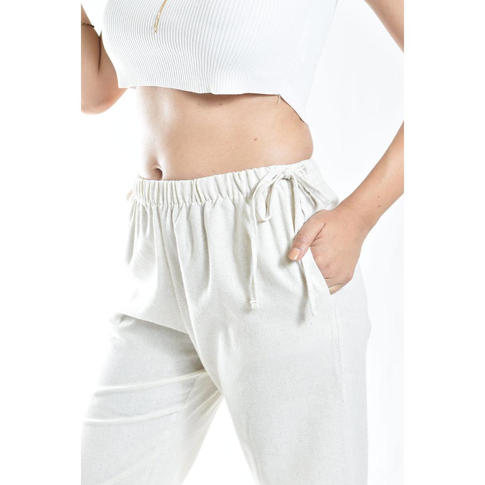 Foto 5 pulgar | Pantalón De Lino Con Lazos Roman Fashion /juvenil, 8055 (arena) Beige