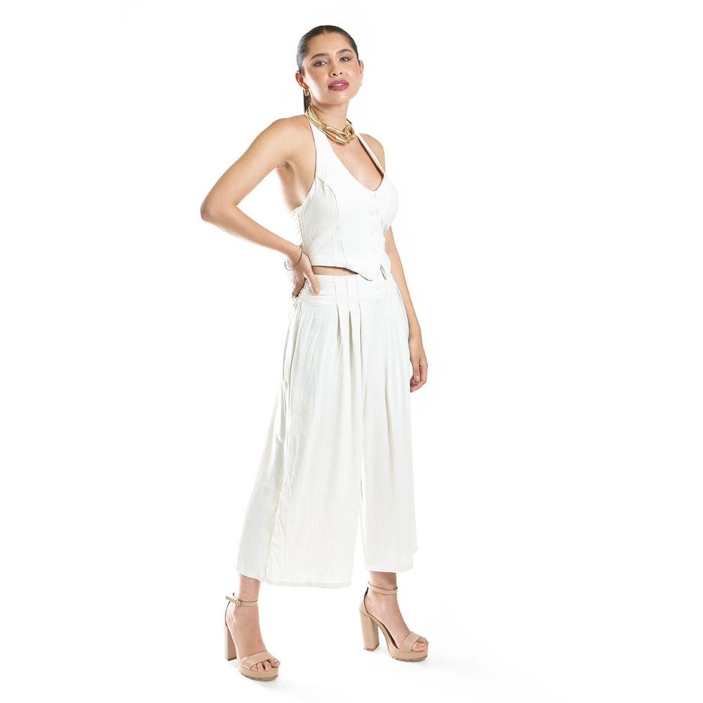 Foto 3 pulgar | Set De Lino Elegante Roman Fashion /juvenil, 93016-9225 (arena) Beige