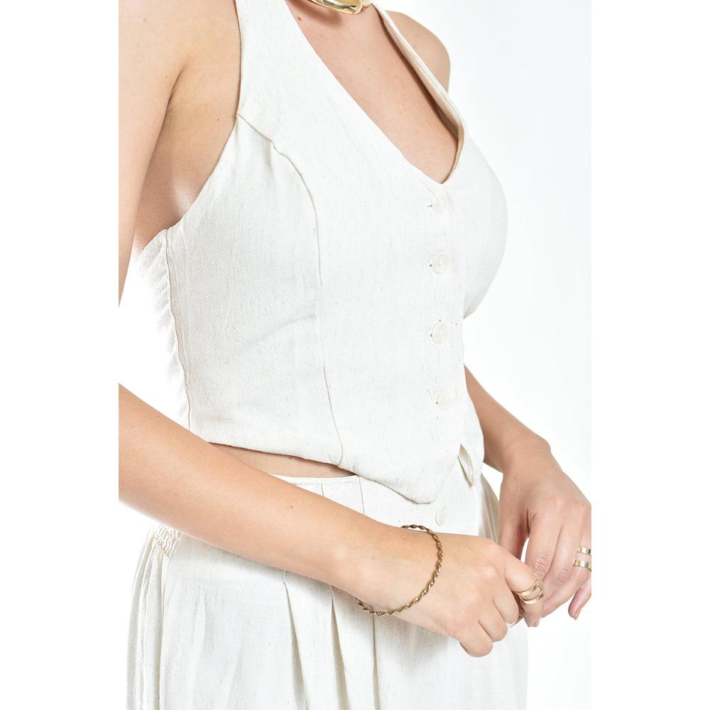 Foto 6 pulgar | Set De Lino Elegante Roman Fashion /juvenil, 93016-9225 (arena) Beige
