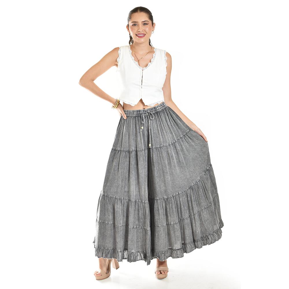 Foto 5 | Pantalon Estilo Palazzo Roman Fashion /juvenil, 042 (gris Obscuro) Gris