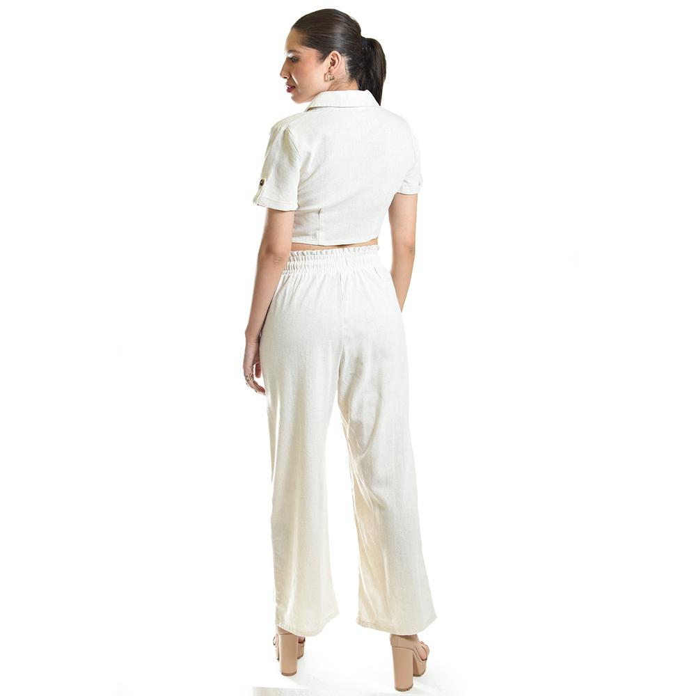 Foto 4 pulgar | Set Camisero De Lino Roman Fashion /juvenil, 3880-9246 (arena) Beige