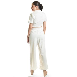 Foto 3 | Set Camisero De Lino Roman Fashion /juvenil, 3880-9246 (arena) Beige