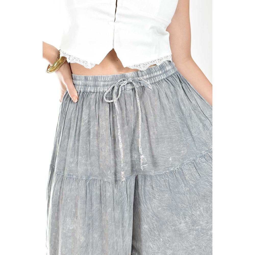 Foto 5 pulgar | Pantalon Estilo Palazzo Roman Fashion /juvenil, R42 (gris) Gris