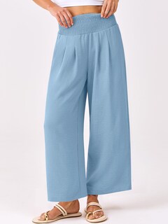 Foto 2 | Pantalones Palazzo Anrabess Para Mujer, Pierna Ancha, Cintura Alta, Azul Cielo - Venta Internacional.
