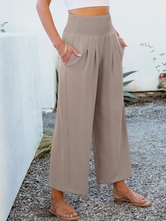 Foto 4 | Pantalones Palazzo Anrabess Para Mujer, Cintura Alta, Pernera Ancha - Venta Internacional.
