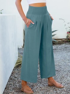 Foto 6 | Pantalones Palazzo Anrabess Para Mujer, Pierna Ancha, Cintura Alta, Modelo Lake S - Venta Internacional.