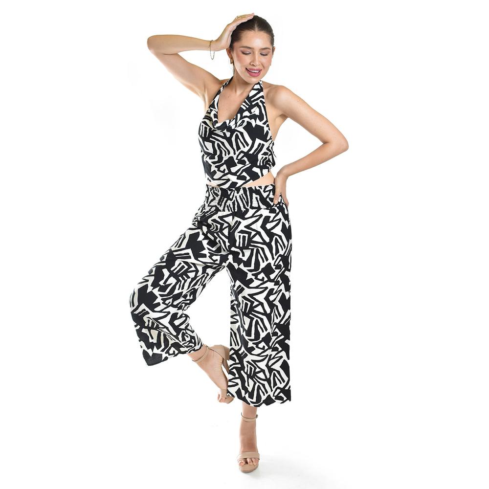 Foto 1 | Set Estampado Abstracto Roman Fashion /juvenil, 9268-92997 (bco /negro) Negro